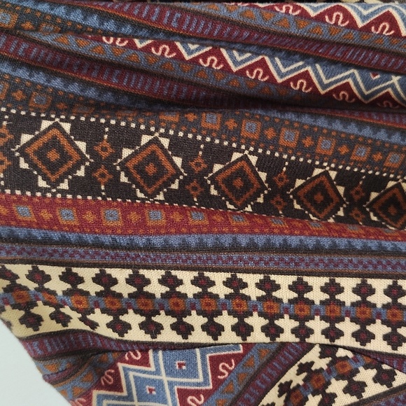 Double D Ranch Open Front Shawl Cardigan Size 1X Multi Autumn Fall Colors - Picture 11 of 11